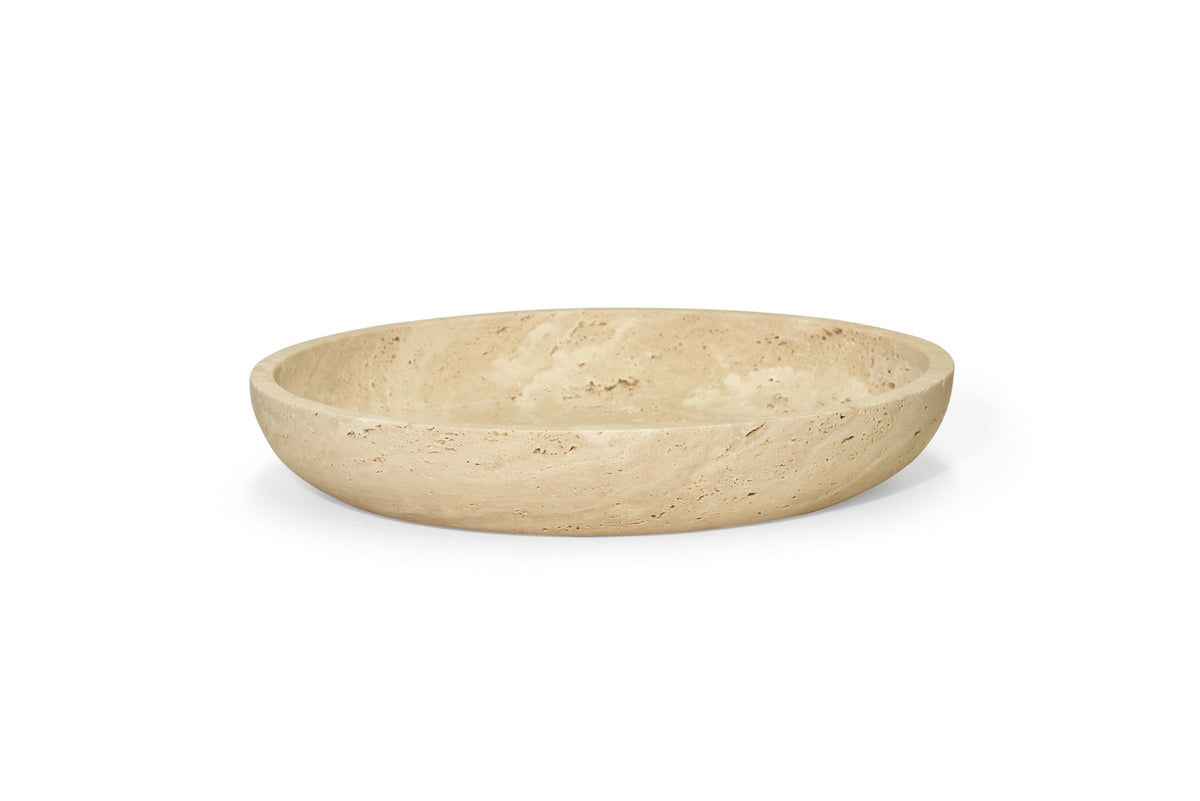 Jillian Fruit Bowl - Travertine – Boho Bliss