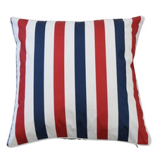 Load image into Gallery viewer, Amalfi Cushion Cover - Navy/Red - Boho Bliss
