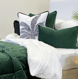 Rodeo Rectangle Cushion Cover - Green - Boho Bliss