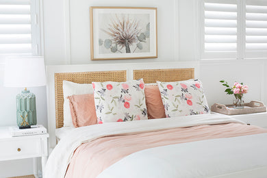 Hamilton Cane Bed - White - King - No End