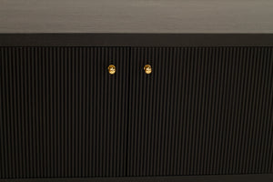Audrey Entertainment Unit 3m Black - Boho Bliss