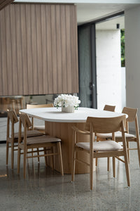 Harlow Dining Armchair - Natural - Boho Bliss
