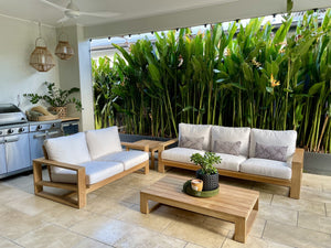 Double Island Outdoor Sofa - 2 Seater - Natural