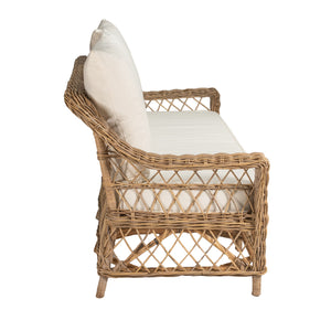 Tia 3 Seat Sofa - Kubu Grey - Boho Bliss
