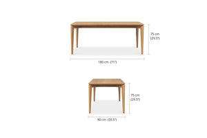 Jude Dining Table - Natural 180cm - Boho Bliss