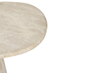 Load image into Gallery viewer, Geo Travertine Organic Side Table - 58cm
