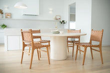 Load image into Gallery viewer, Pasadena Woven Leather Side Chair - Natural - Boho Bliss