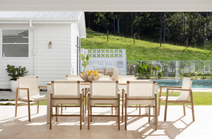Peninsular Outdoor Dining Chair - White