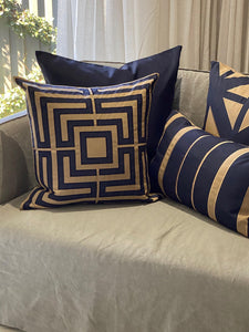 Acapulco Outdoor Cushion Cover - Navy - Boho Bliss