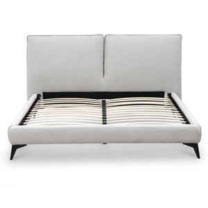 Alford Queen Bed - Pearl Grey - Boho Bliss