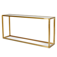 Load image into Gallery viewer, Alison Console Table - Chrome Gold - Boho Bliss