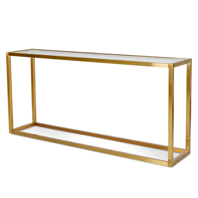 Alison Console Table - Chrome Gold - Boho Bliss