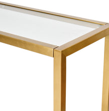 Load image into Gallery viewer, Alison Console Table - Chrome Gold - Boho Bliss