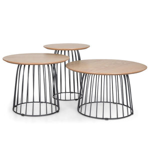 Amelie Side Table Set - Natural - Boho Bliss