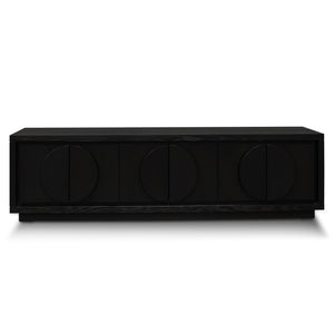 Annular Entertainment Unit 2m - Textured Black - Boho Bliss