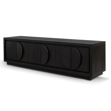 Annular Entertainment Unit 2m - Textured Black - Boho Bliss