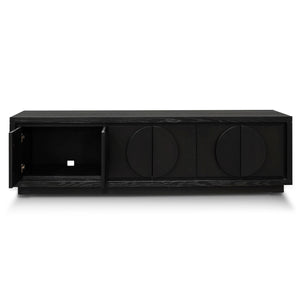 Annular Entertainment Unit 2m - Textured Black - Boho Bliss