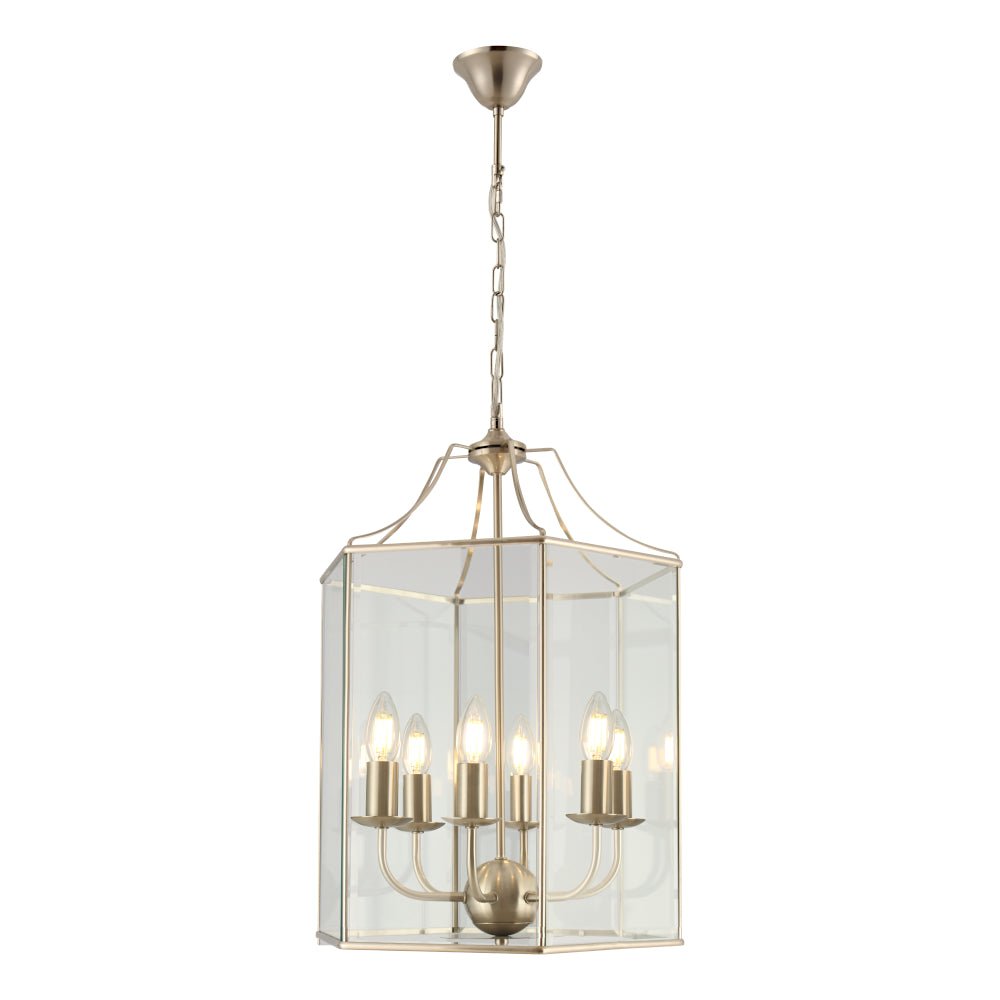 Arcadia Large Pendant Light - Satin Chrome - Boho Bliss
