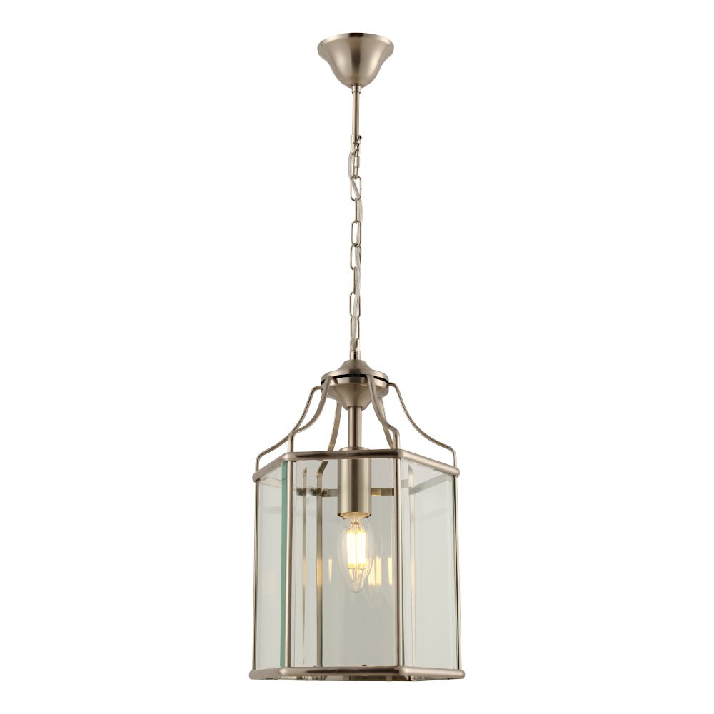 Arcadia Small Pendant Light - Satin Chrome - Boho Bliss
