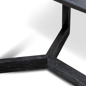Arlen 2.2m Dining Table - Black - Boho Bliss