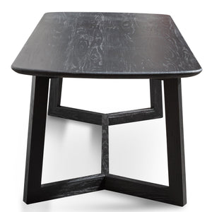 Arlen 2.2m Dining Table - Black - Boho Bliss