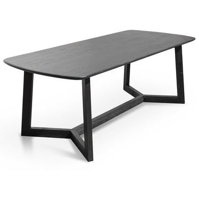 Arlen 2.2m Dining Table - Black - Boho Bliss