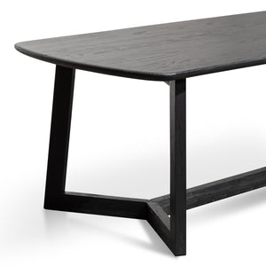 Arlen 2.2m Dining Table - Black - Boho Bliss