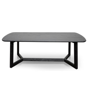 Arlen 2.2m Dining Table - Black - Boho Bliss