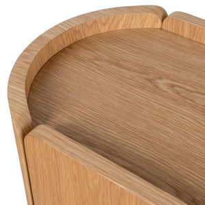 Arlo Bedside Table - Natural Oak - Boho Bliss