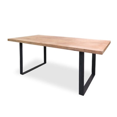 Asha Reclaimed Elm Wood Table 1.5m - Rustic Natural - Boho Bliss