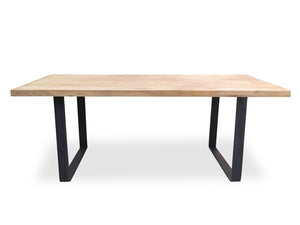 Asha Reclaimed Elm Wood Table 1.5m - Rustic Natural - Boho Bliss