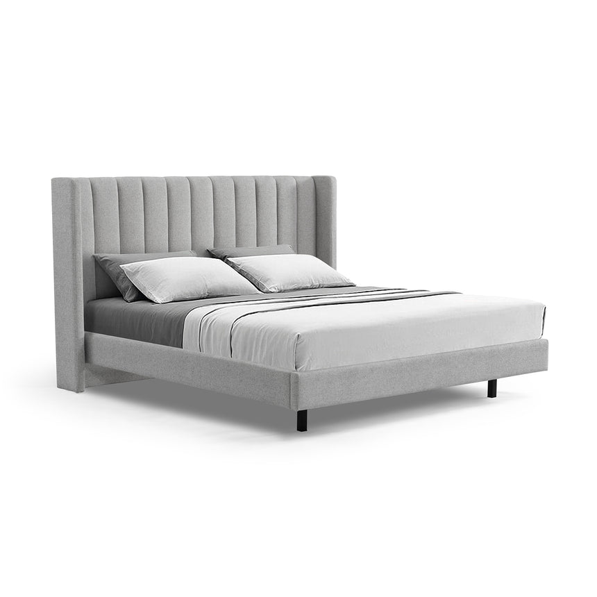 Ashwick King Bed - Spec Grey - Boho Bliss