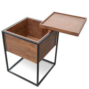 Atlas Side Table - Walnut - Boho Bliss