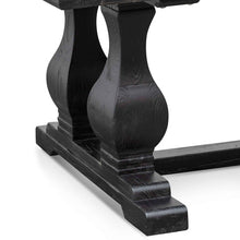Load image into Gallery viewer, Atrium Elm Wood Dining Table 2.4m - Black - Boho Bliss
