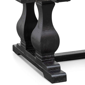 Atrium Elm Wood Dining Table 2.4m - Black - Boho Bliss