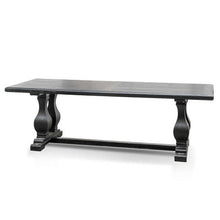 Load image into Gallery viewer, Atrium Elm Wood Dining Table 2.4m - Black - Boho Bliss