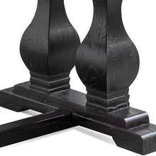 Load image into Gallery viewer, Atrium Elm Wood Dining Table 2.4m - Black - Boho Bliss