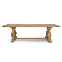 Load image into Gallery viewer, Atrium Reclaimed Elm Wood Dining Table 2.4m - Rustic Natural - Boho Bliss