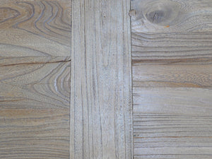 Atrium Reclaimed Elm Wood Dining Table 3m - Rustic Natural - Boho Bliss