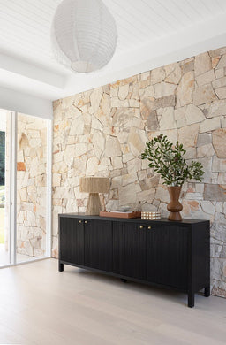Audrey 4 Door Sideboard - Black - Boho Bliss