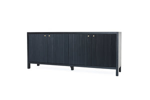 Audrey 4 Door Sideboard - Black - Boho Bliss