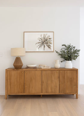 Audrey 4 Door Sideboard - Natural - Boho Bliss