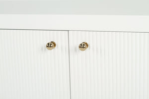 Audrey 4 Door Sideboard - White - Boho Bliss