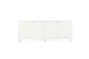 Audrey 4 Door Sideboard - White - Boho Bliss