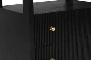 Audrey Bedside Table - Black - Boho Bliss