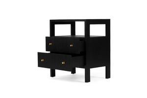 Audrey Bedside Table - Black - Boho Bliss