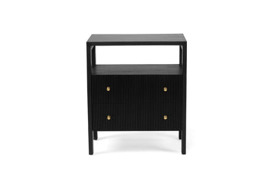 Audrey Bedside Table - Black - Boho Bliss