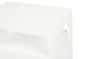 Audrey Bedside Table - White - Boho Bliss