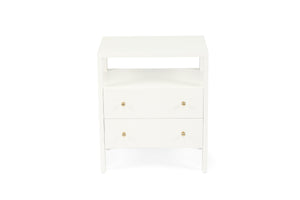Audrey Bedside Table - White - Boho Bliss