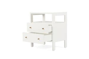 Audrey Bedside Table - White - Boho Bliss